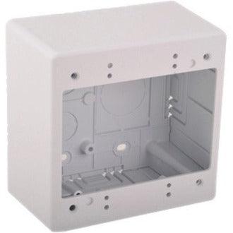 HellermannTyton DUAL GANG JUNCTION BOX, 2.77' DEEP - WHITE (TSRWJBD2)