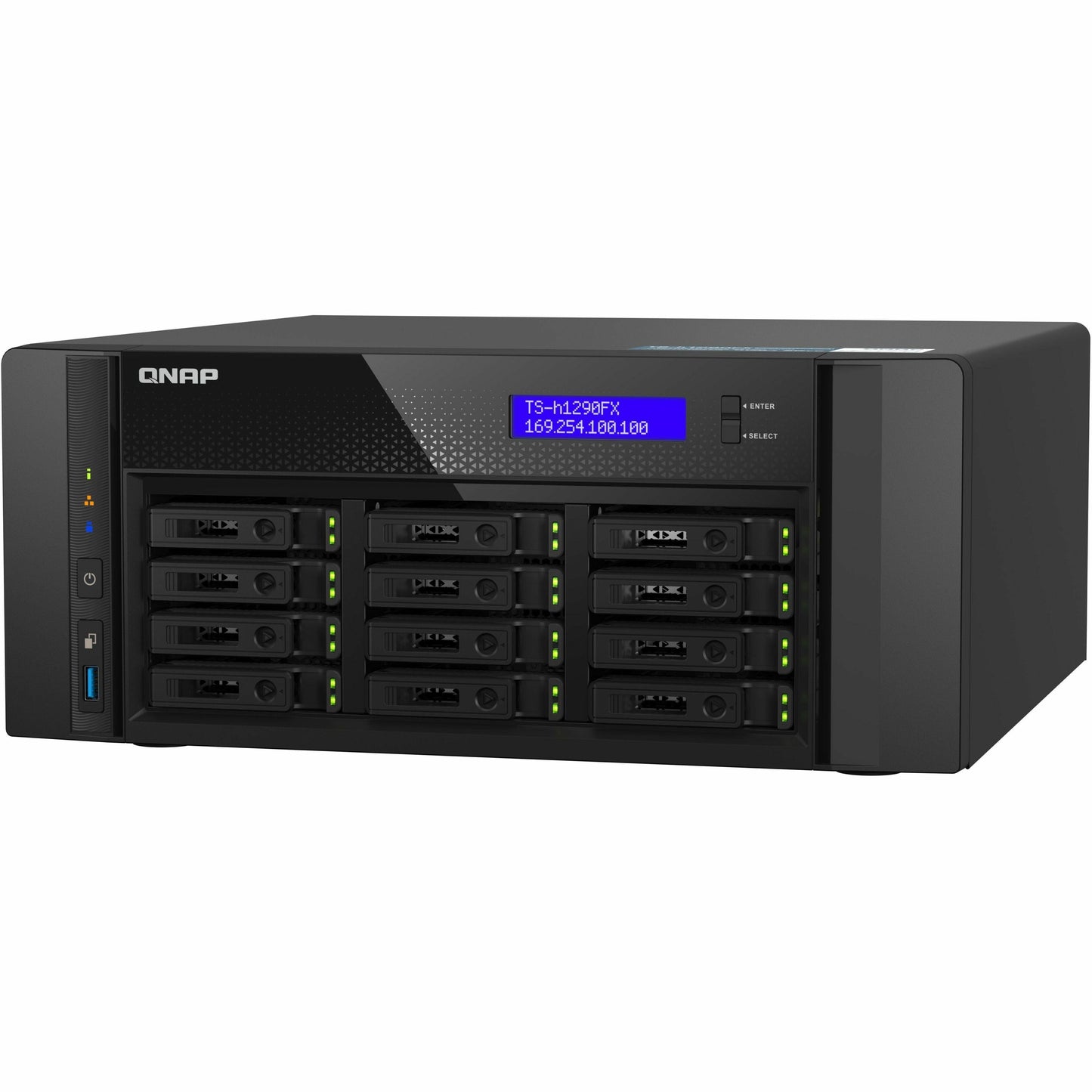 QNAP NAS TS-h1290FX-7232P-64G-US 12Bay AMD EPYC7232P 64GB DDR4 750W Retail