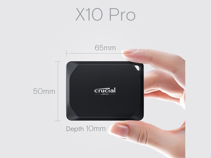 Crucial X10 Pro 2TB USB-C External Portable SSD - CT2000X10PROSSD9