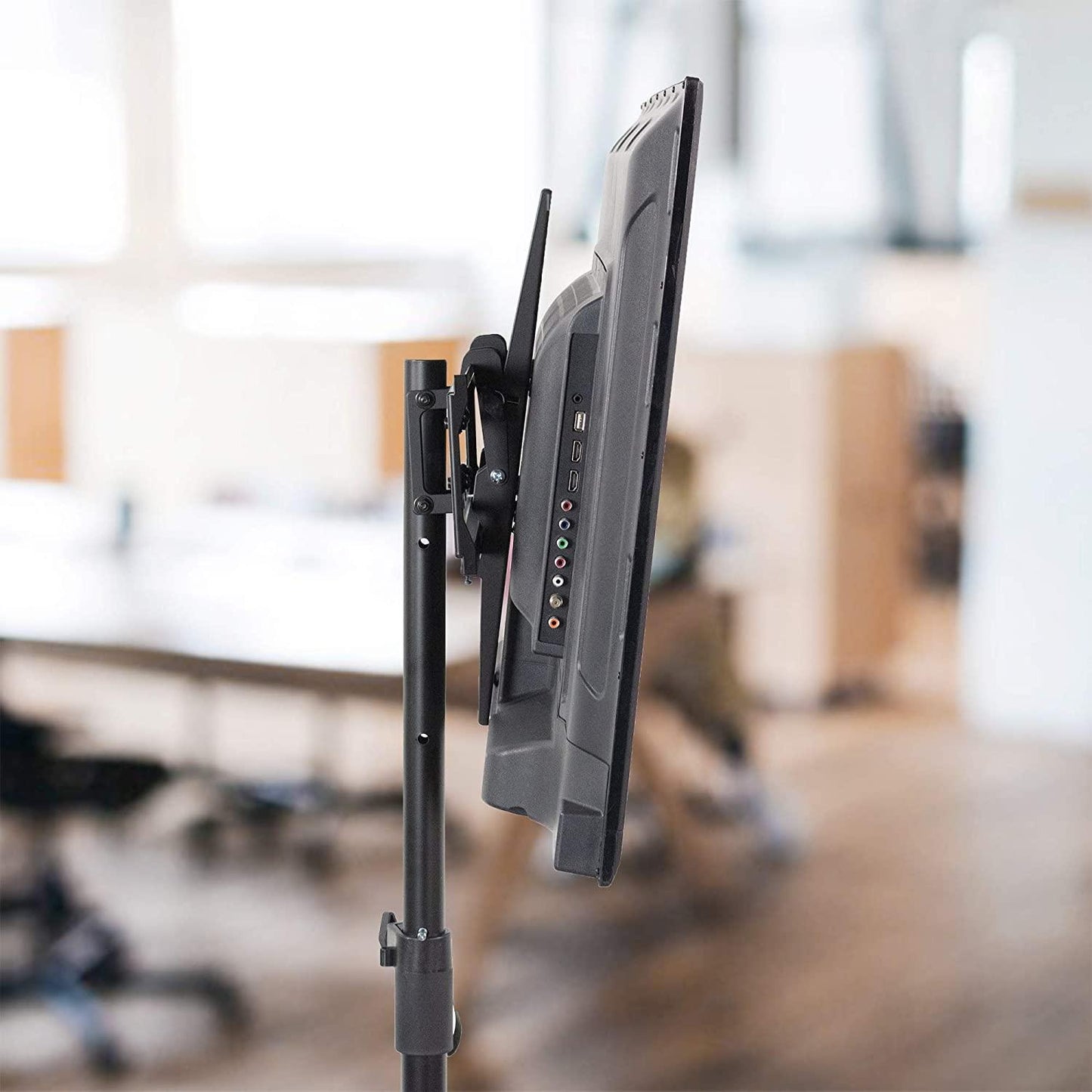 VIVO TRIPOD FLAT SCREEN TV DISPLAY FLOOR STAND (MODEL: STAND-TV55T) - PORTABLE HEIGHT ADJUSTABLE MOUNT - 32'' - 55'' - BLACK (MODEL: STAND-TV55T) - (Open-Box)