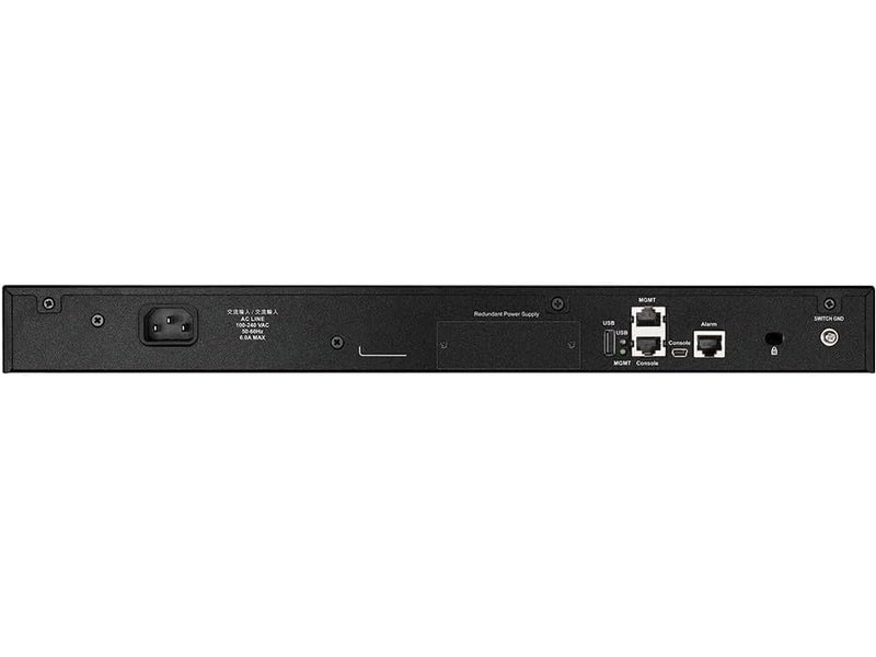 D-Link DGS-3630-52PC 52-Port PoE 740W Stackable Managed Switch 48xBASE-T PoE+ and 4x10G SFP+/Uplink Ports