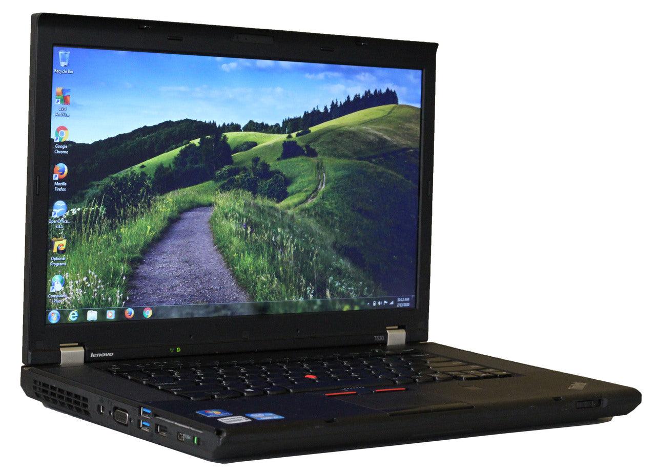 Lenovo ThinkPad T530 Laptop 15.6" HD+ LED | Intel Core i7-3520M @ 2.90GHz, 3.60Ghz Boost, 8GB RAM, 256GB SSD, Intel HD Graphics 4000, WEBCAM, USB 3.0 + DisplayPort - Windows 10 Pro x64, Grade A+ (Certified Refurbished ) - 1 Year Warranty