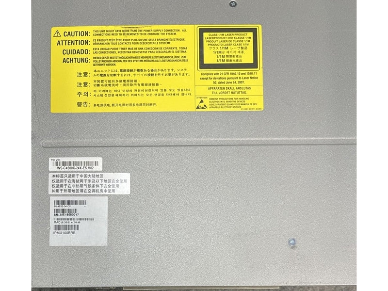 **Used/Refurbished** Cisco Catalyst WS-4500X-24X-ES 16 Port 10G Ethernet Switch w/ 8 x 10 Gigabit Ethernet Port Uplink Module
