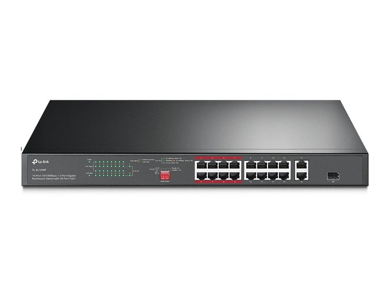 TP-Link TL-SL1218P 16-Port PoE+ 150W Rackmount Switch with 2-Port Gigabit