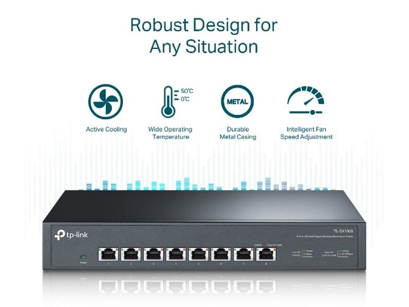 TP-Link TL-SX1008 8-Port 10G Desktop/Rackmount Switch