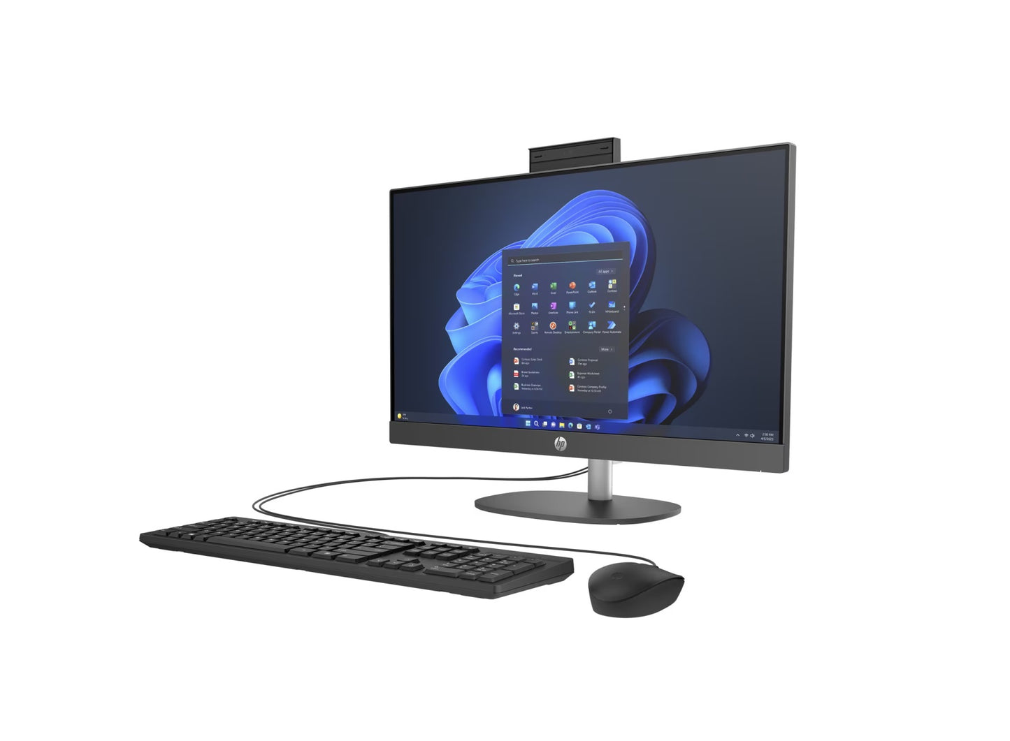 HP ProOne 240 G10 Intel Core i5-1335 (jusqu'à 4.6 GHz de Fréquence Max Turbo, 12 MB cache, 10 cores) - 8GB , 512GB SSD, FreeDos Ecran 23.8, Noir, Garantie 3 Ans (9H6E5ET)