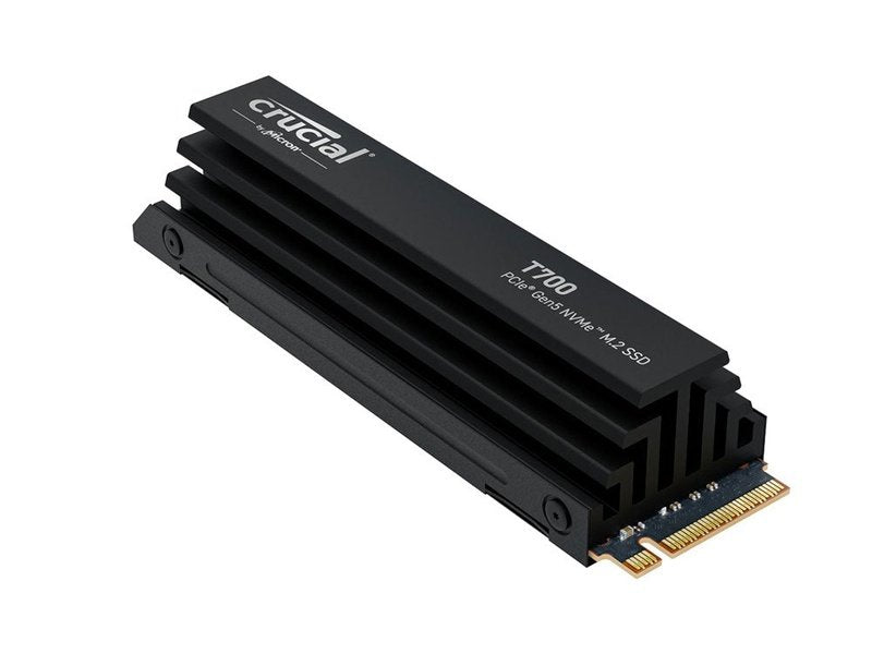 Crucial T700 4TB PCIe Gen5 NVMe M.2 SSD with Heatsink