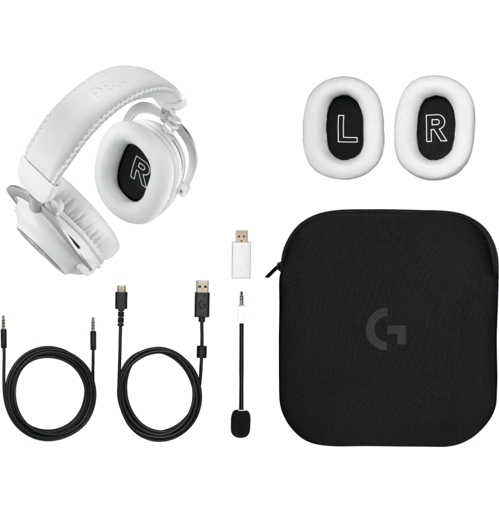 Casque gaming Bluetooth Logitech Pro X 2 LIGHTSPEED Blanc (981-001269)