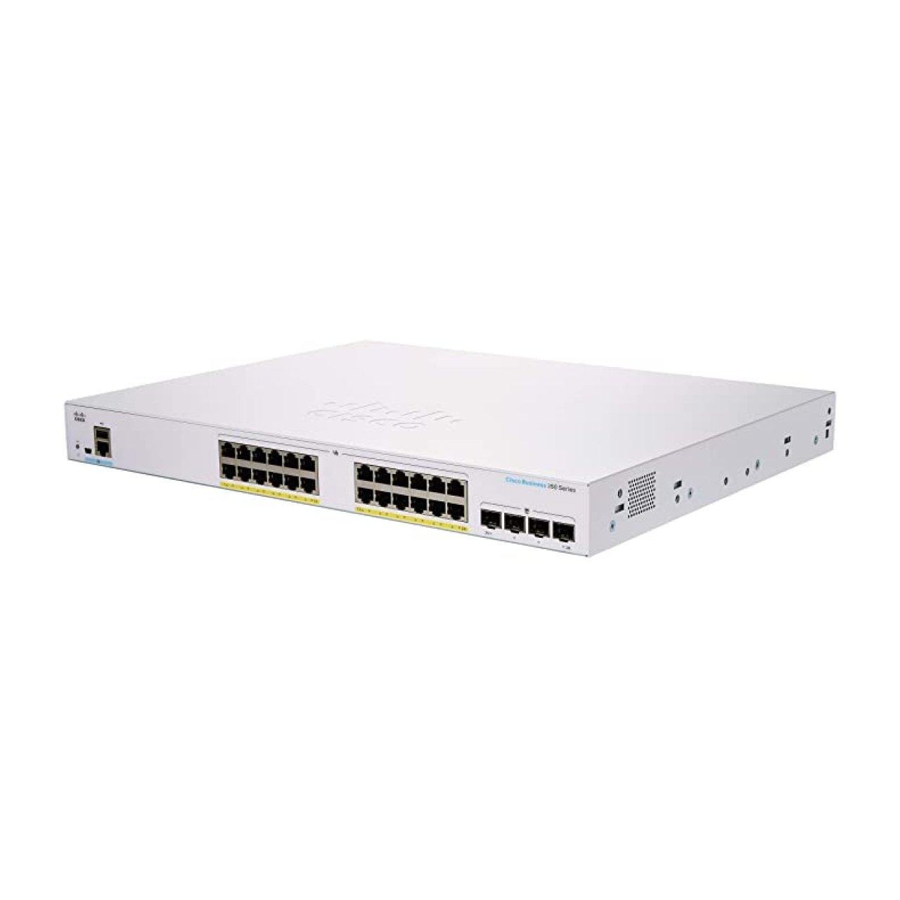 CBS350 Managed 24-port GE, Full PoE, 4x1G SFP Switch | 800 MHz ARM | 512MB DRAM | 256MB Flash - ADYASTORE casablanca maroc
