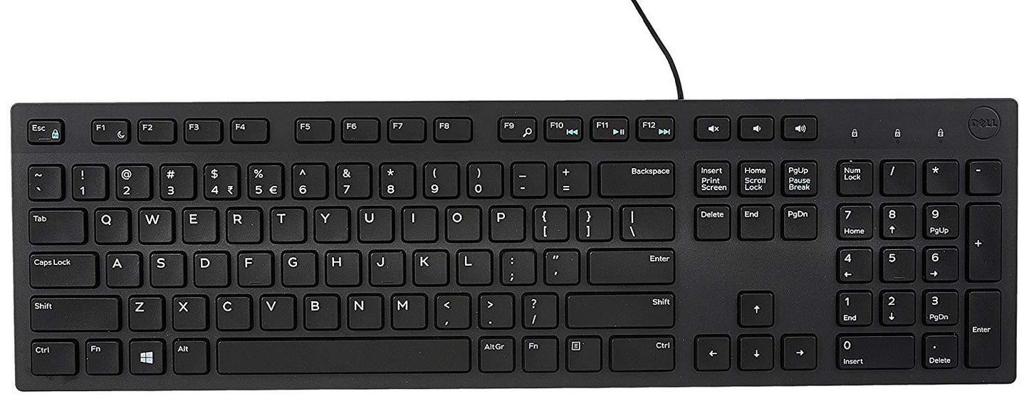Dell Multimedia Keyboard-KB216 - AZERTY- Black (580-ADGU)