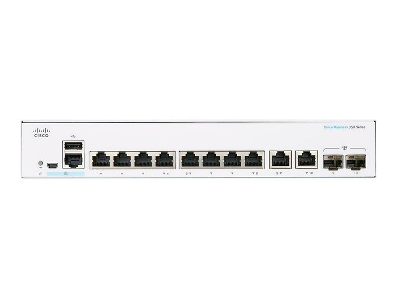 Cisco CBS350-8P-2G-AU CBS350 8-Port Gigabit PoE 67W Managed Ethernet Switch w/ 2x1G SFP