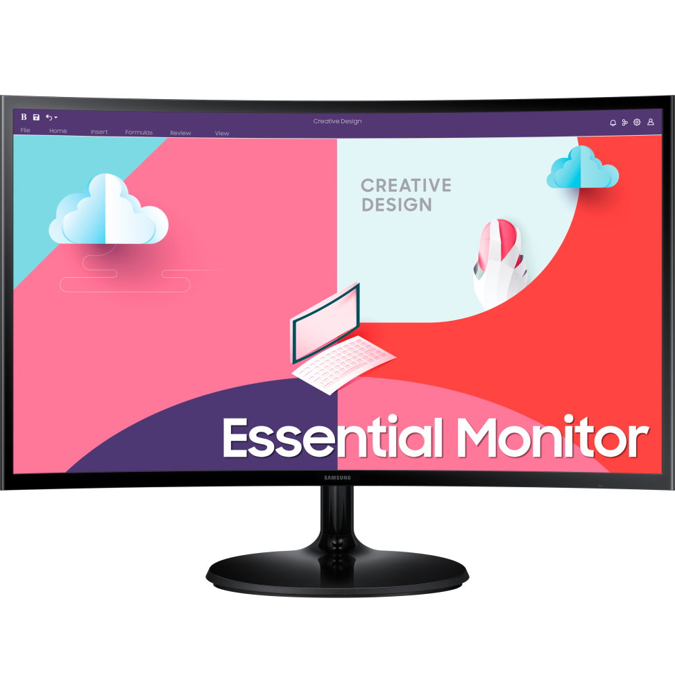 Écran incurvé 27" Samsung Essential Curved Monitor S3 (LS27C360EAMXZN)
