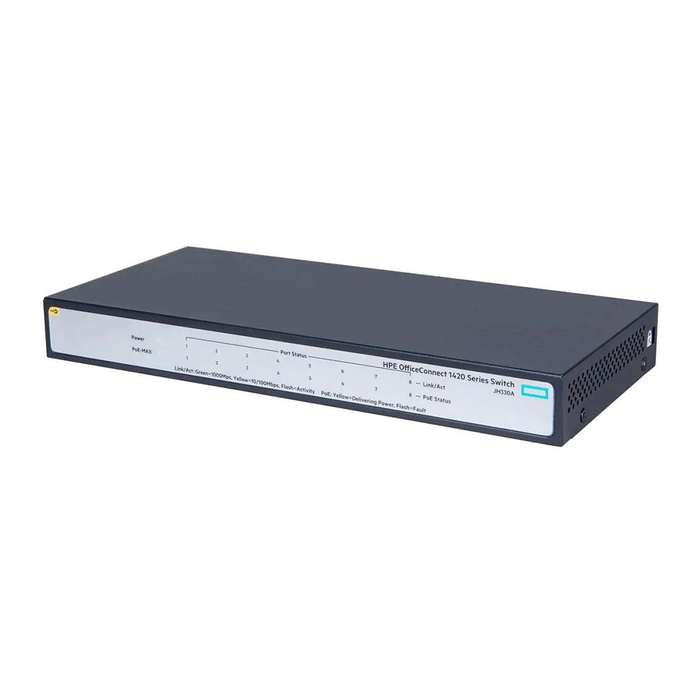 HP 1420 8G PoE+ (64W) Switch L6-20 220V-NA - ADYASTORE casablanca maroc