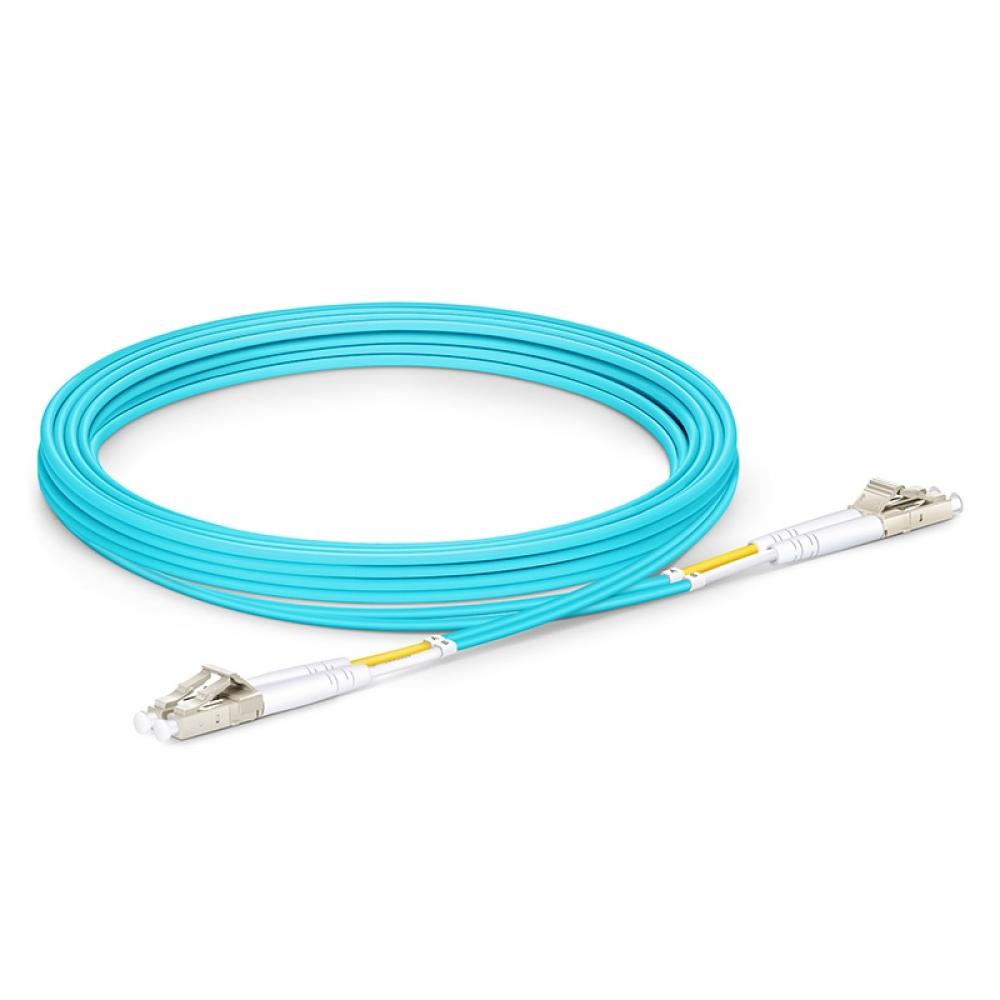 Visuel indicatif de jarretière fibre multimode OM3 LC/LC duplex 3 m