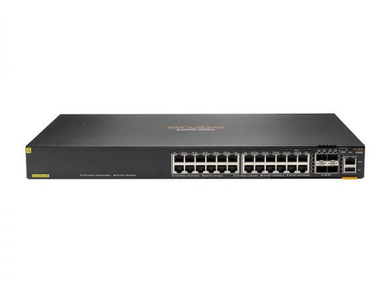 HPE JL725A Aruba 6200F 24-Port PoE+ 370W Manageable Gigabit Switch w/ 4x10G SFP+