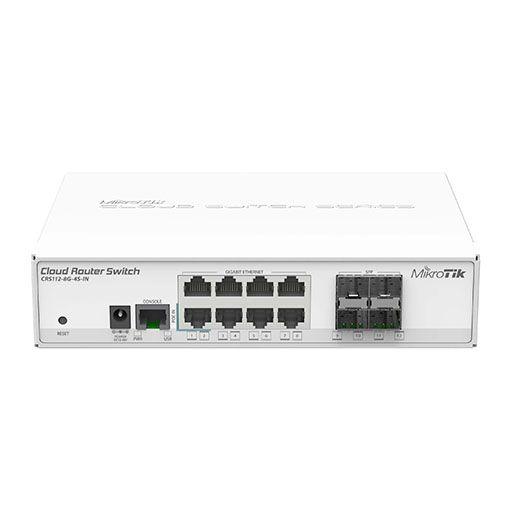 MikroTik CRS112-8G-4S-IN Cloud Router Switch 8-Port 4-SFP L3 - ADYASTORE casablanca maroc