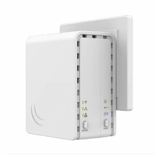 MikroTik PWR-LINE AP 2.4GHz 802.11b/g/n 1.5dBi WiFi Radio US - ADYASTORE casablanca maroc