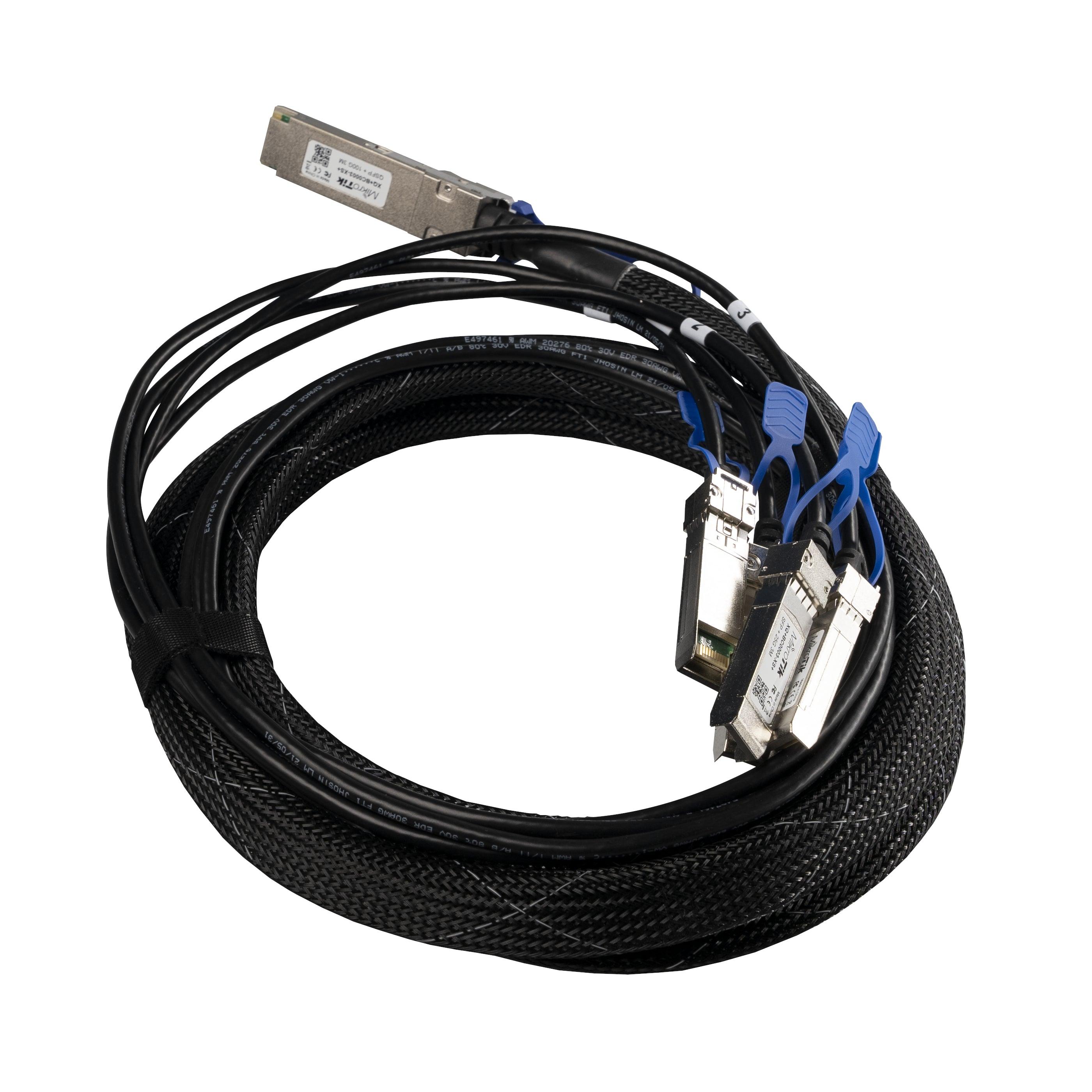Câble D'attache Directe QSFP28 MikroTik 1m XQ DA0001 - Pour Connexion Réseau Haute Vitesse - Qualité Professionnelle Câble D'attache Directe QSFP28 MikroTik 1m XQ DA0001 - Pour Connexion Réseau Haute Vitesse - Qualité Professionnelle