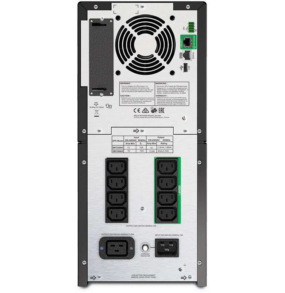 Onduleur Line-interactive APC Smart-UPS SMT 3000 VA - 230V (SMT3000IC)