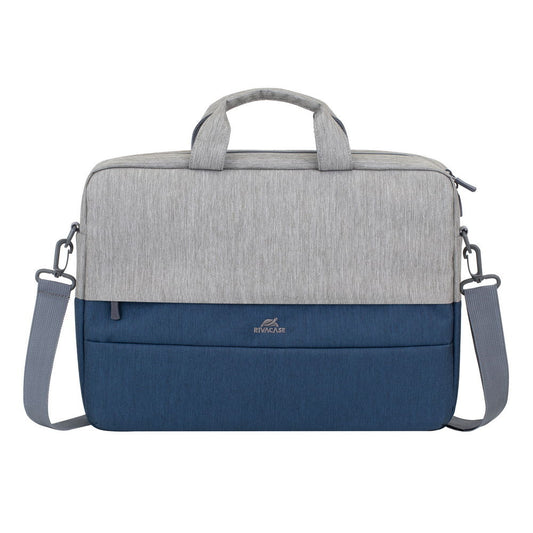 Rivacase 7532 — Sacoche ordinateur 15,6 pouces gris et bleu foncé