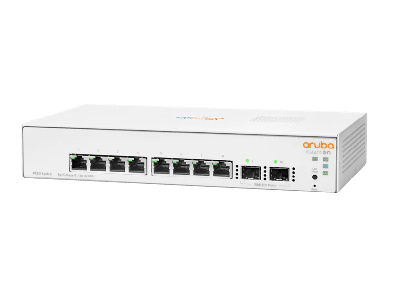 HPE JL680A Aruba Instant On 1930 8-Port Non-POE Manageable Gigabit Switch with 2 SFP