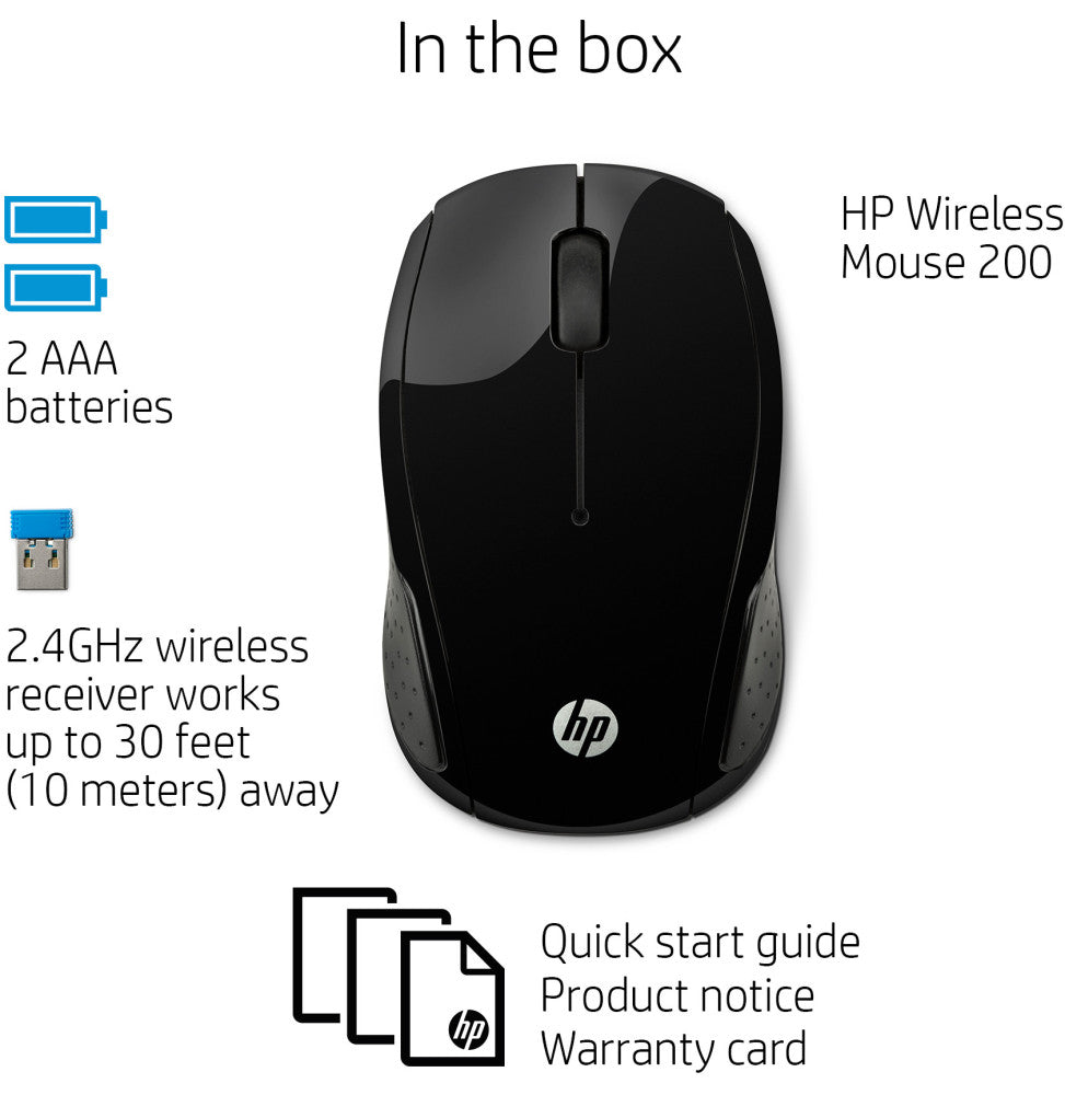 Souris HP Sans Fil 200 (X6W31AA)