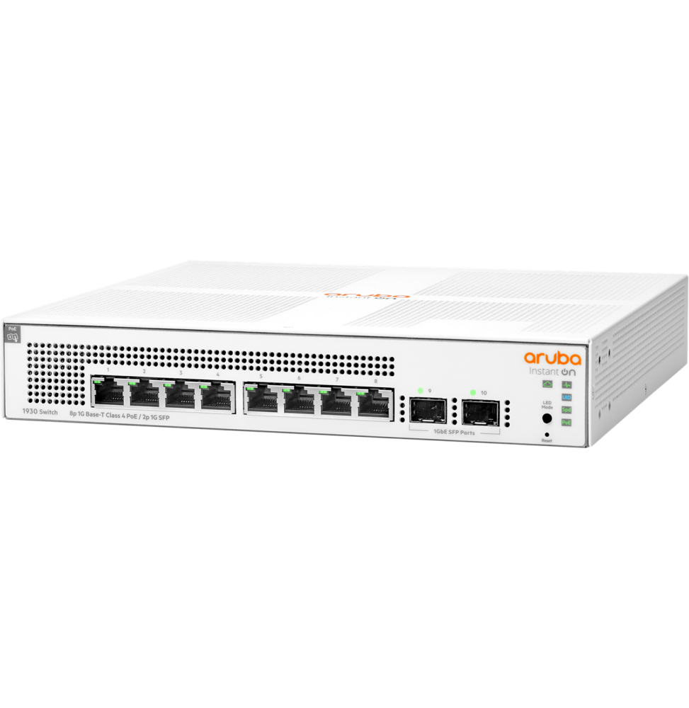Switch Aruba Instant On 1930 8G Classe 4 PoE 2SFP 124 W (JL681A)