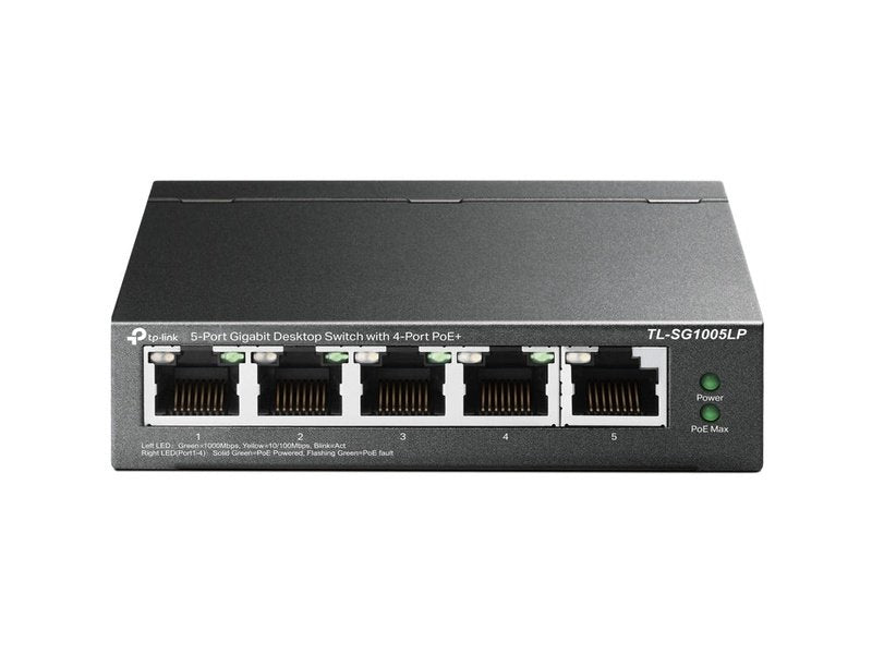 TP-Link TL-SG1005LP 4-Port PoE+ 40W Gigabit Desktop Switch with 1-Port RJ45
