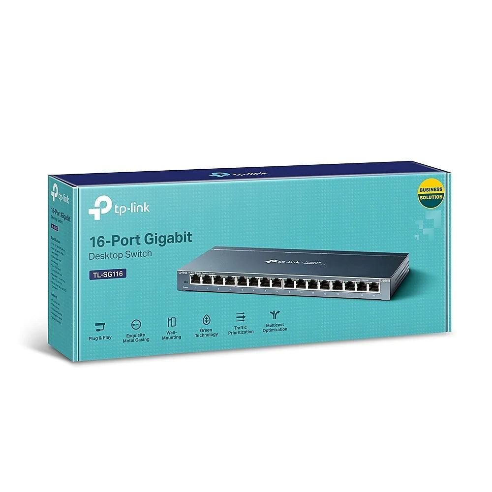 TP-Link 16-Port Gigabit Desktop Switch (TL-SG116) - ADYASTORE casablanca maroc