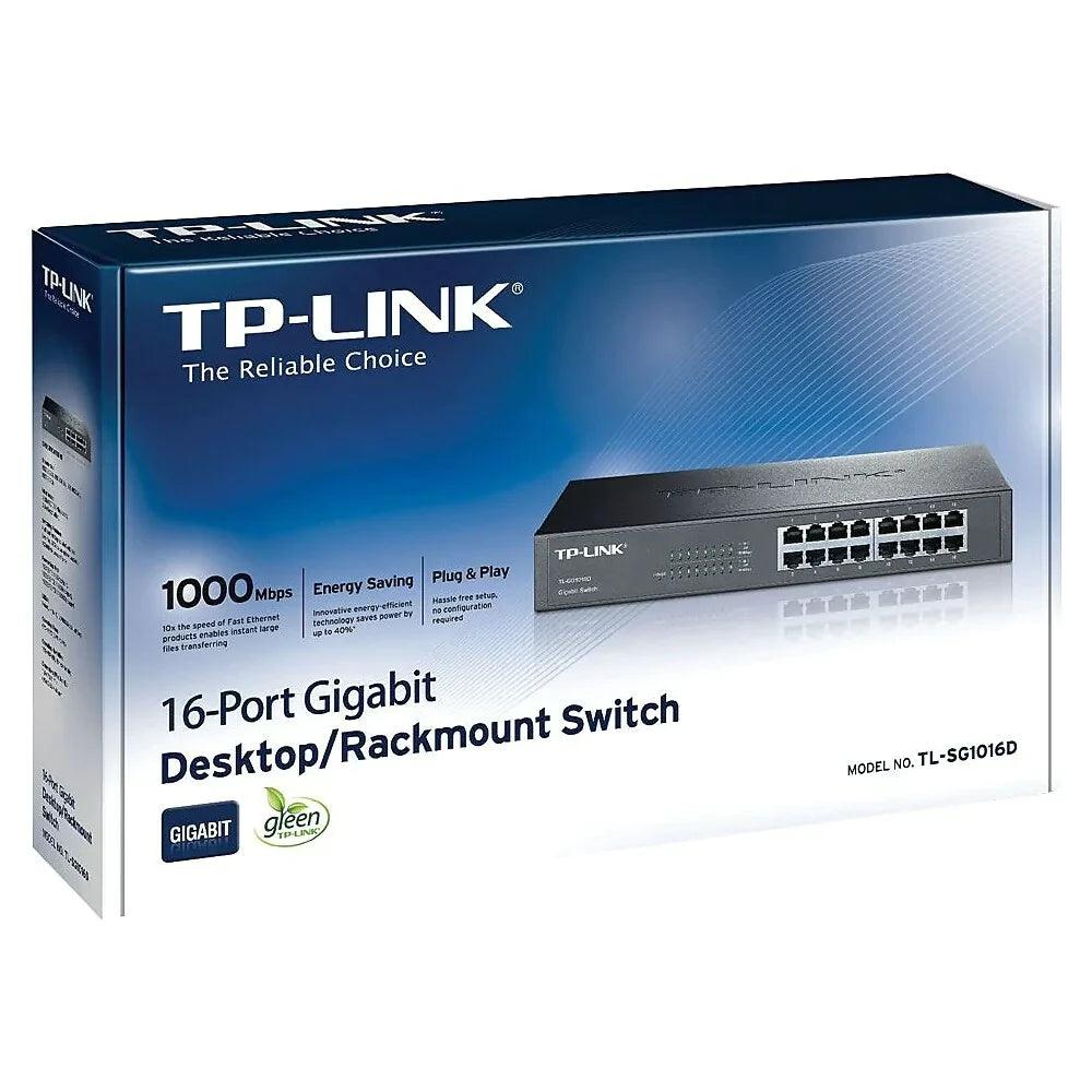 TP-LINK 16-Port Gigabit Desktop/Rackmount Switch (TL-SG1016D) - ADYASTORE casablanca maroc