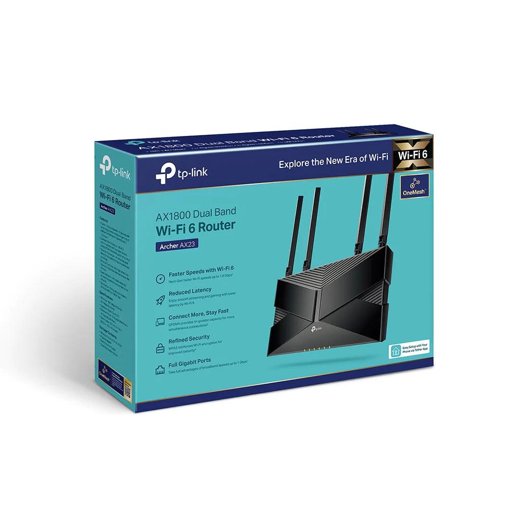 TP-Link Archer AX23 AX1800 Dual-Band Wi-Fi 6 Router - Black - ADYASTORE casablanca maroc