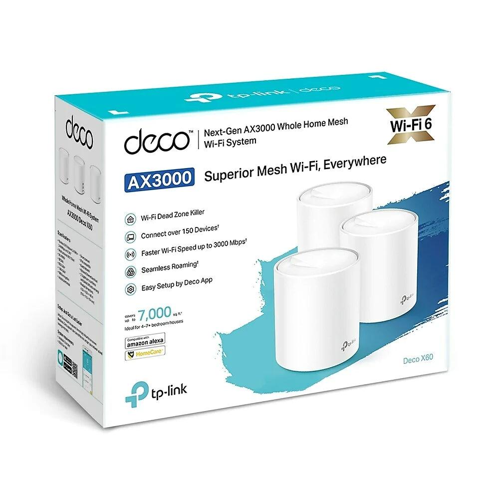 TP-Link Deco X60 AX3000 Whole Home Mesh WiFi System - 3 Pack - ADYASTORE casablanca maroc