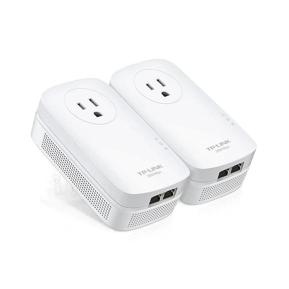 TP-LINK TL-PA9020P KIT AV2000 2-Port Gigabit Passthrough Powerline Starter Kit - ADYASTORE casablanca maroc