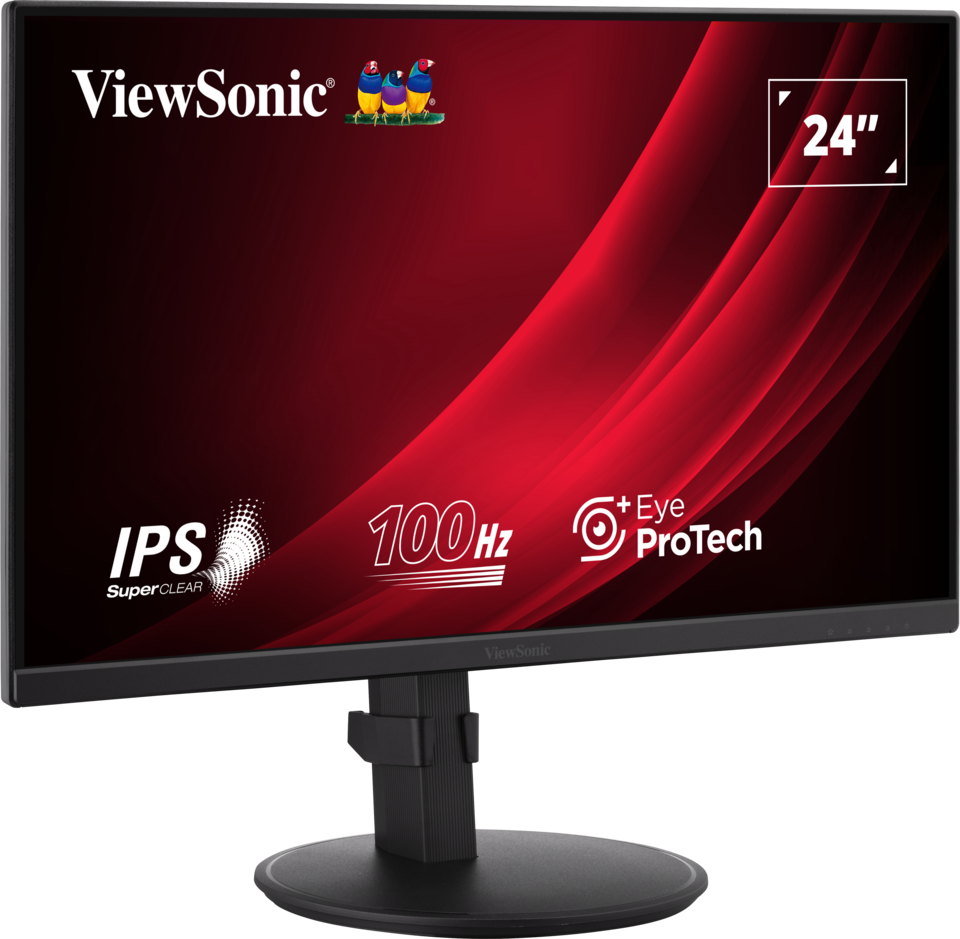 ViewSonic VG2408 — Moniteur ergonomique 24 pouces IPS Full HD 100 Hz