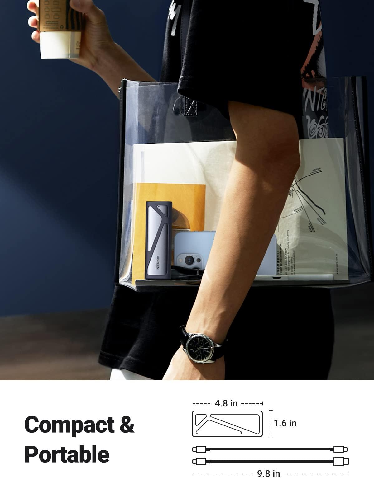 UGREEN Boîtier SSD M.2 NVME SATA USB 3.2 Gen 2 10Gbps 2To Adaptateur M.2 NVME - ADYASTORE casablanca maroc