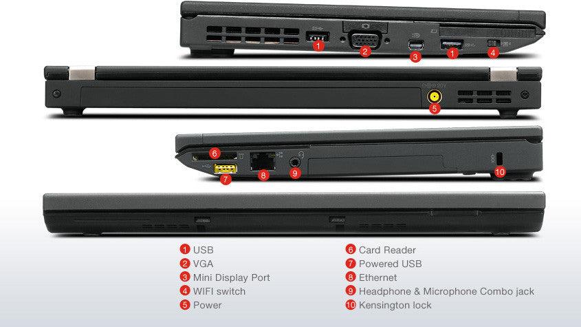 Lenovo ThinkPad T430s UltraThin 14"  Laptop - Intel Core i7 3520m 2.9GHz  / 16GB Memory / 180GB Solid State Drive /  14" HD+ LED (1600x900 pixels) / Webcam / USB 3.0 + DisplayPort  / IBM Certified Refurbished / Windows 10 Professional x64 + 1YR Warranty