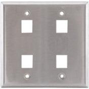 Hubbell 2 Gang 4 Socket Standard Faceplate (SSF204)
