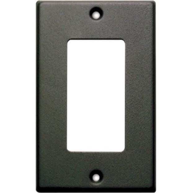 RDL CP-1B Single Cover Wall Plate (Black)