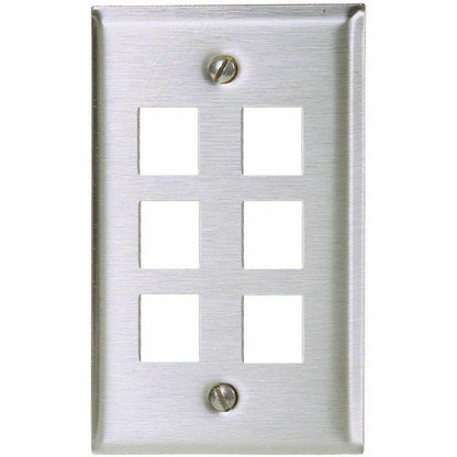 Bryant Hubbell Premise Wiring SSF16 Wall Plates,1 Gray