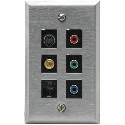 Bryant Hubbell Premise Wiring SSF16 Wall Plates,1 Gray