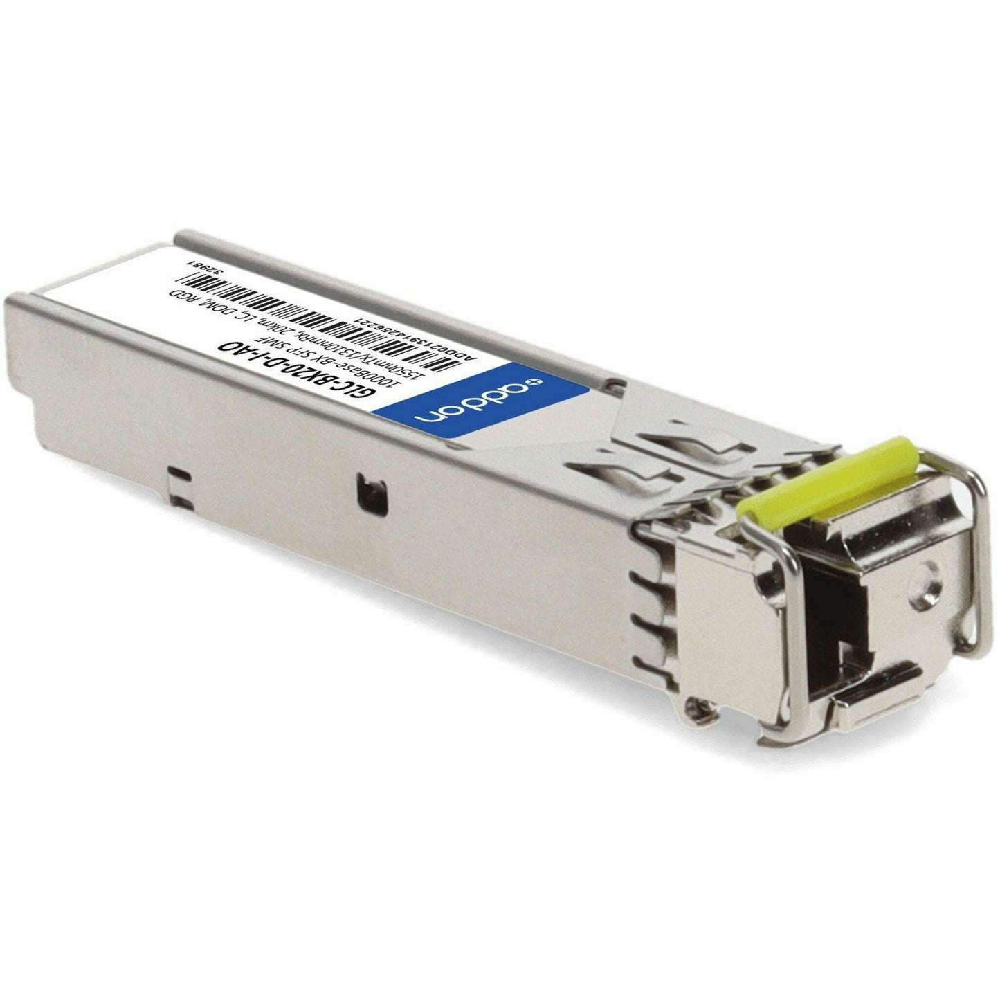 AddOn Cisco GLC-BX20-D-I Compatible TAA Compliant 1000Base-BX SFP Transceiver (SMF, 1550nmTx/1310nmRx, 20km, LC, DOM) (GLC-BX20-D-I-AO)