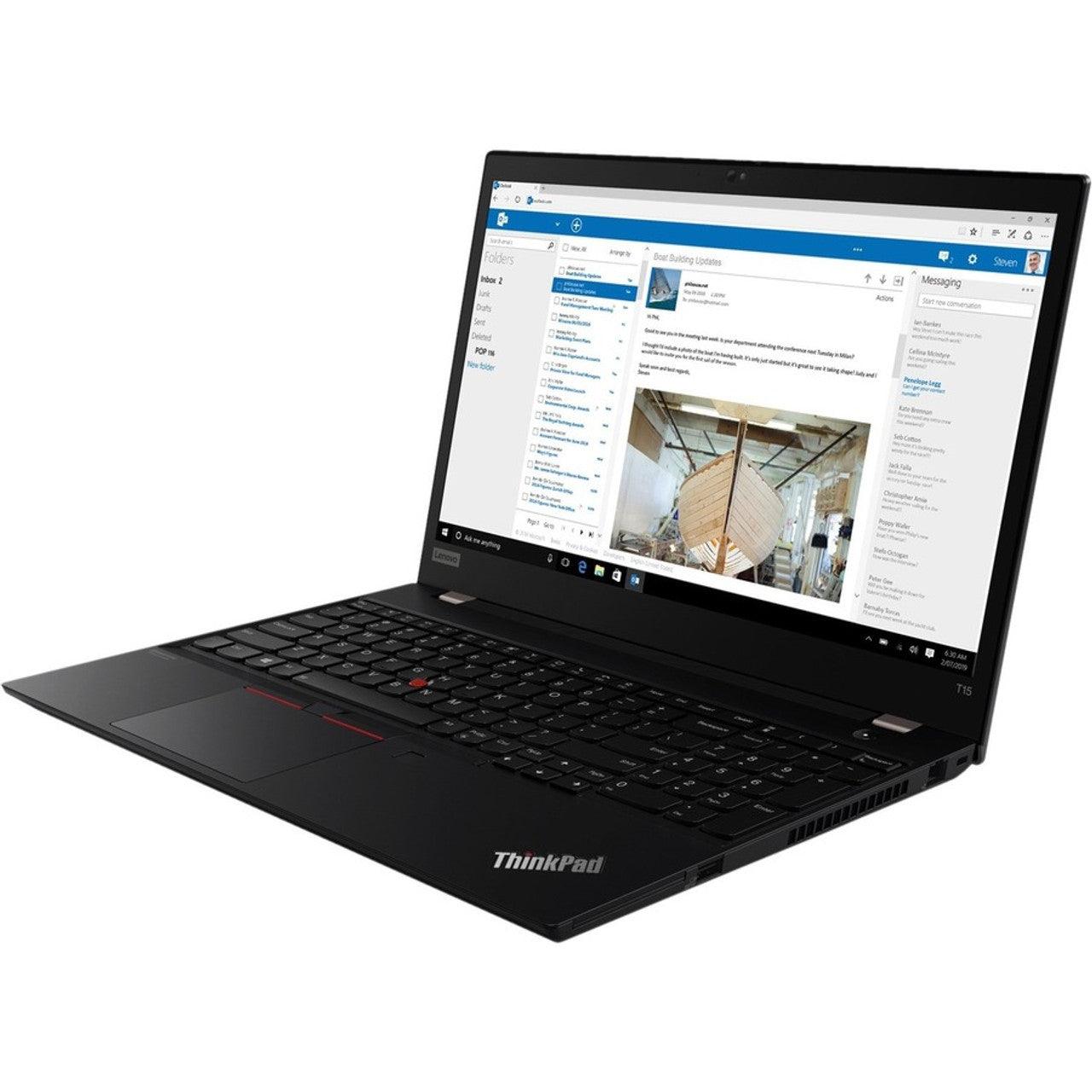 Lenovo ThinkPad T15 Gen 1 (15.6", i5-10310U) Laptop | 15.6" FHD IPS (1080p) | Intel Core i5-10310U (up to 4.40GHz) Quad-Core (10th Gen), 16GB RAM, 512GB NVMe SSD - Windows 11 - UHD Graphics, USB-C, HDMI - Certified Refurbished (Grade A) - 1 Year Warranty