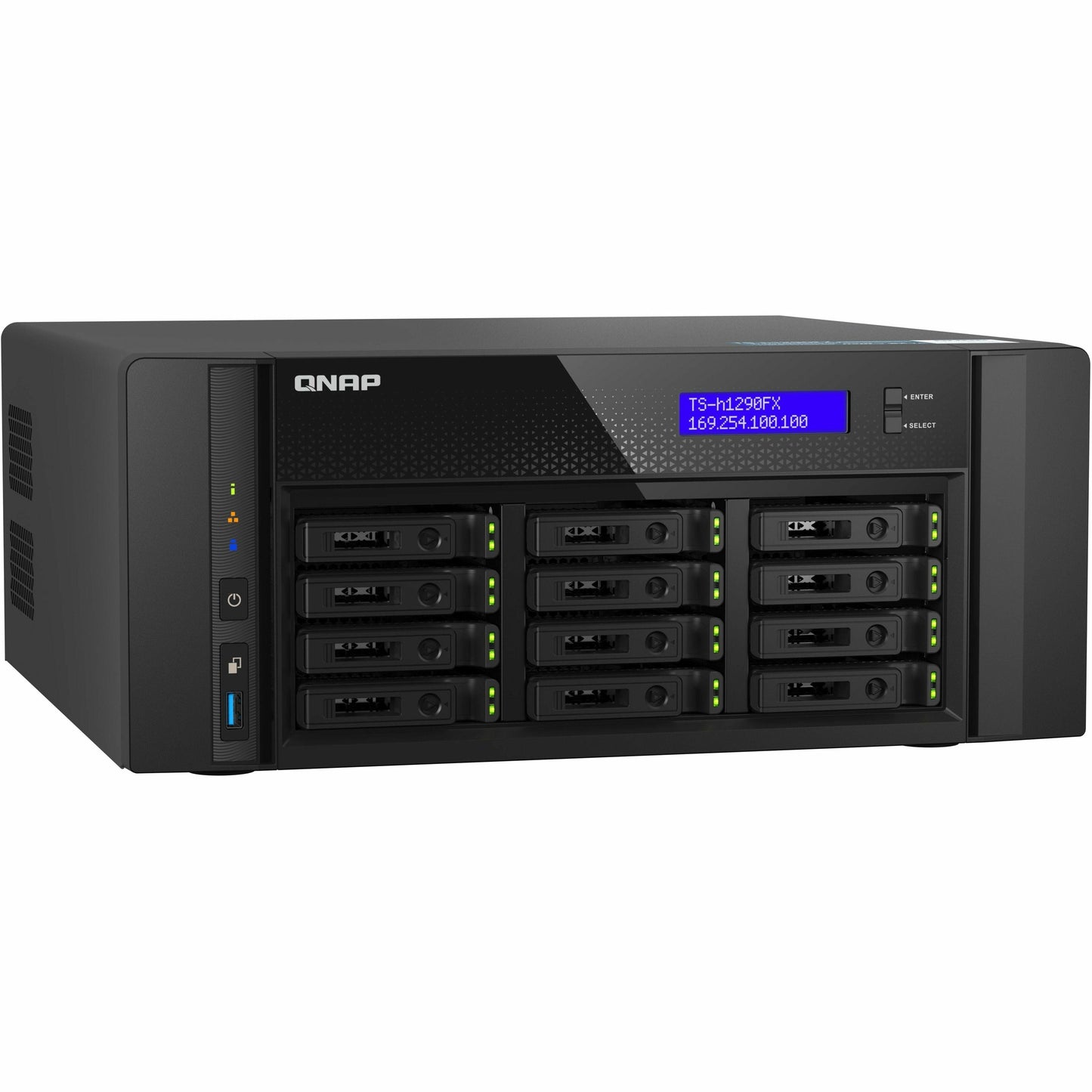 QNAP NAS TS-h1290FX-7232P-64G-US 12Bay AMD EPYC7232P 64GB DDR4 750W Retail