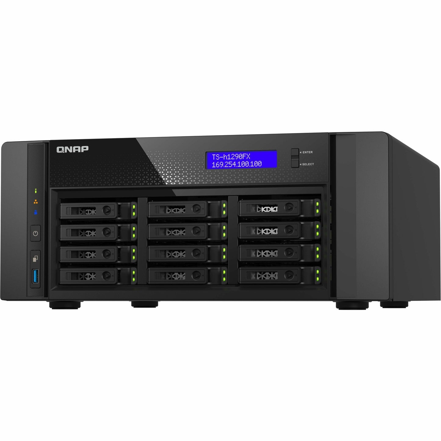 QNAP NAS TS-h1290FX-7232P-64G-US 12Bay AMD EPYC7232P 64GB DDR4 750W Retail