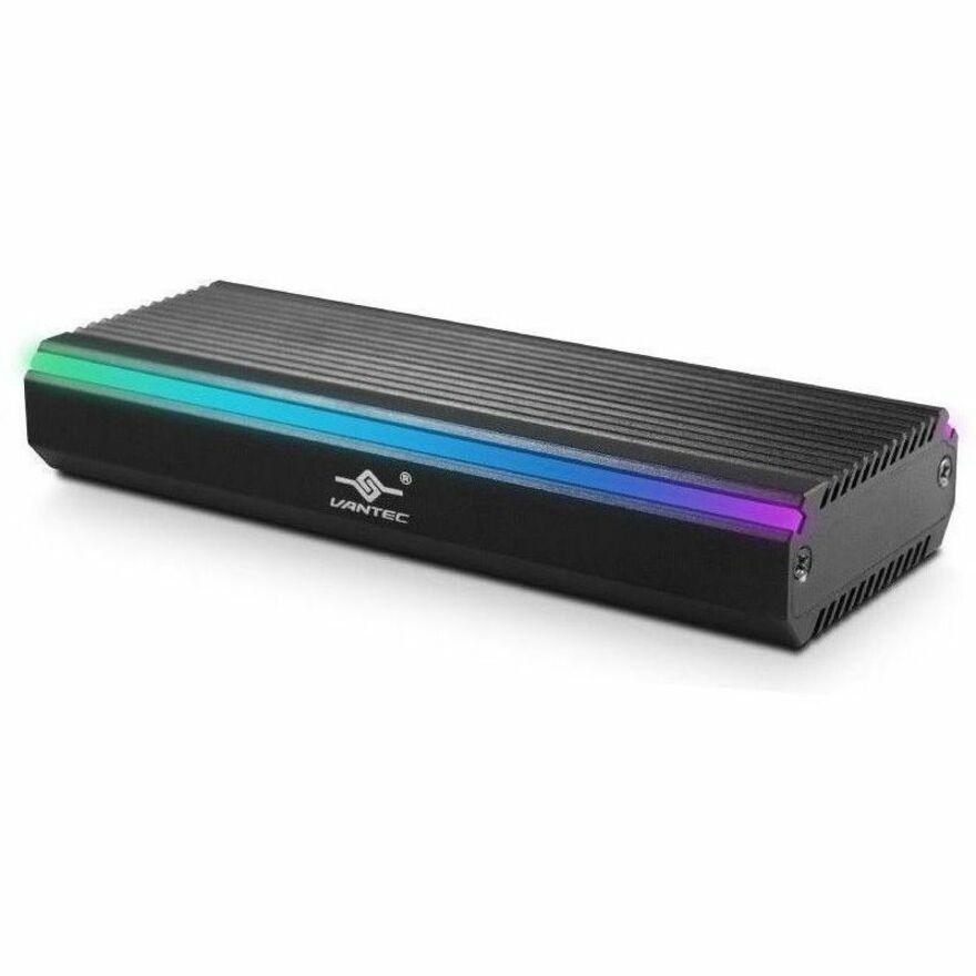 Vantec THIS RGB ENCLOSURE UNIQUE DESIGN ALLOWS FOR TWO TYPES OF M.2 AND YOU CAN USE M. (NST-211C3-RGB)