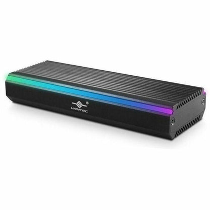 Vantec THIS RGB ENCLOSURE UNIQUE DESIGN ALLOWS FOR TWO TYPES OF M.2 AND YOU CAN USE M. (NST-211C3-RGB)
