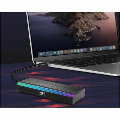 Vantec THIS RGB ENCLOSURE UNIQUE DESIGN ALLOWS FOR TWO TYPES OF M.2 AND YOU CAN USE M. (NST-211C3-RGB)