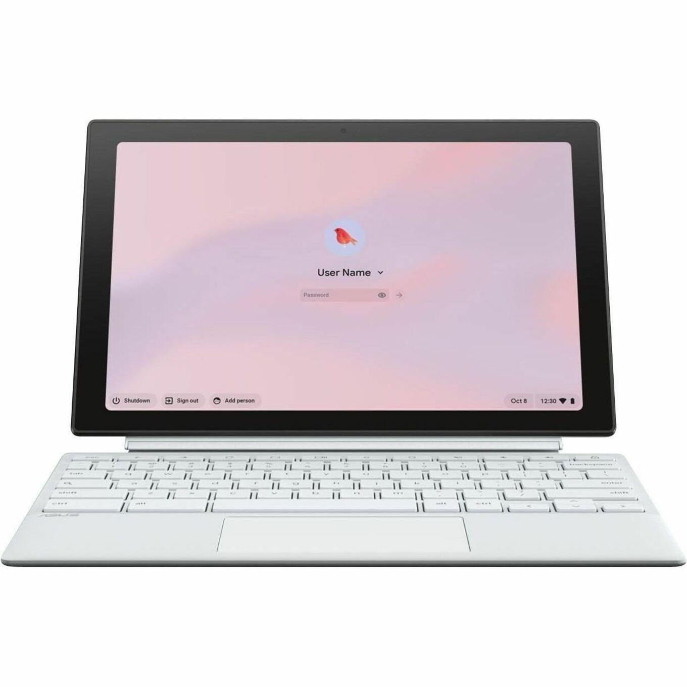 Asus CHROMEBOOK DETACHABLE MEDIATEK KOMPANIO 520 10.5IN 4/64GB DETACHABLE SOFT KB WIT (CM3001DM2A-YZ44T-S)