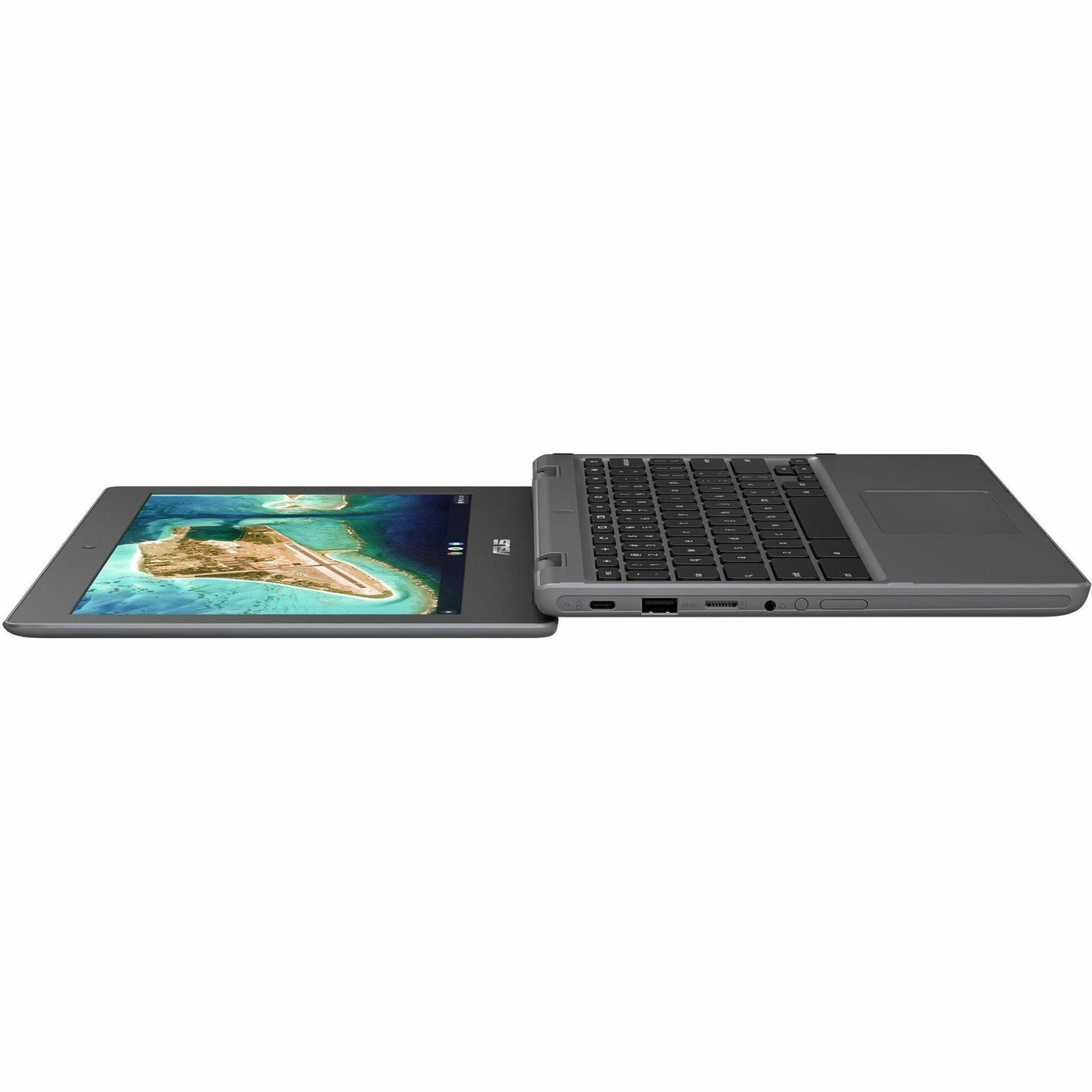 Asus Chromebook CR1 CR1100CKA-YZ142T 11.6" Touchscreen Rugged Chromebook - HD - Intel Celeron N5100 - 4 GB - 32 GB Flash Memory - Dark Gray