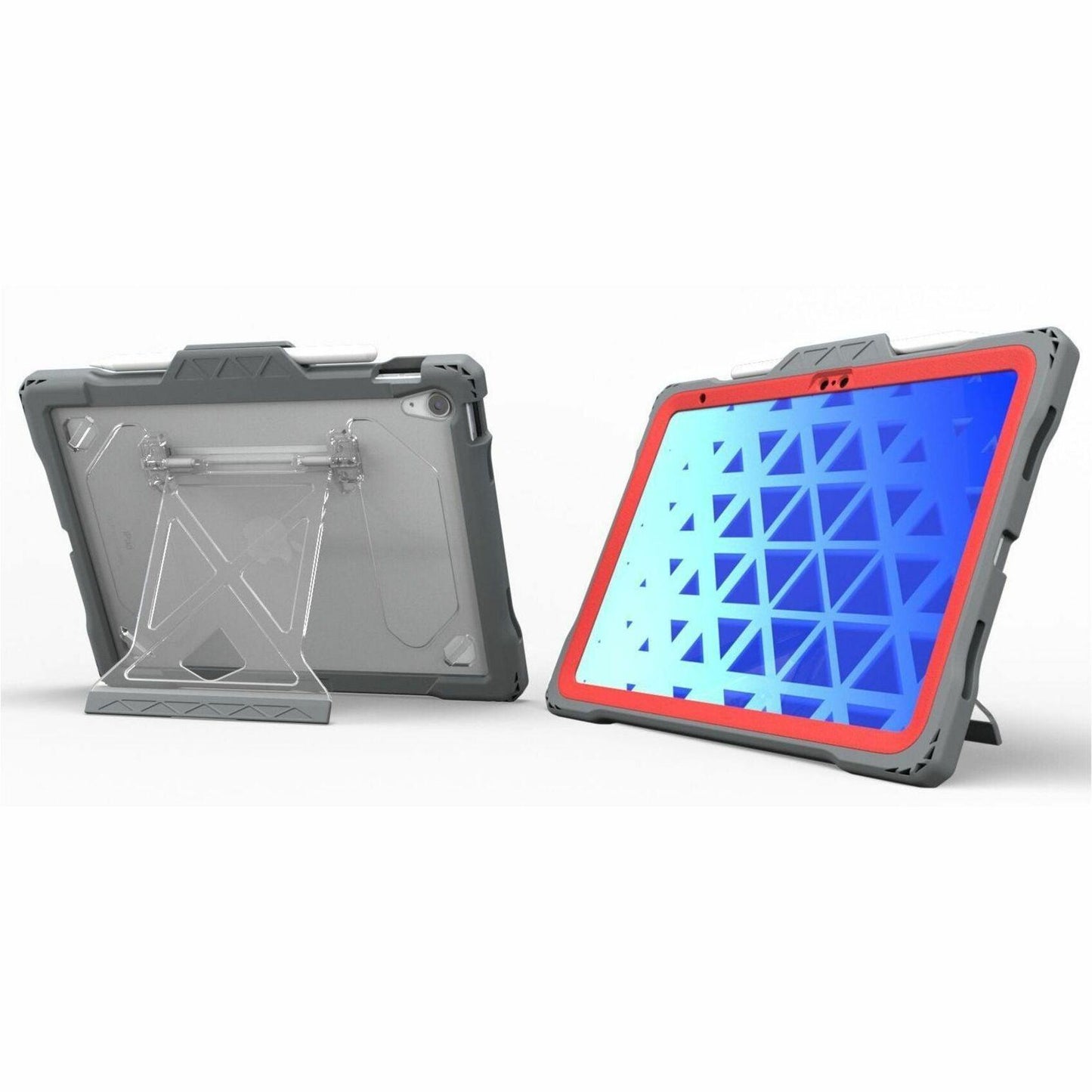 MAXCases Shield Extreme-X2 for iPad 10 10.9 (2022) (Red Bezel-Gray Case) (APSXX2IP10RED)